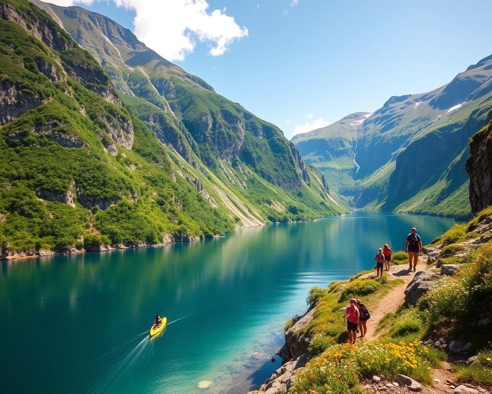 Activiteiten in de fjorden