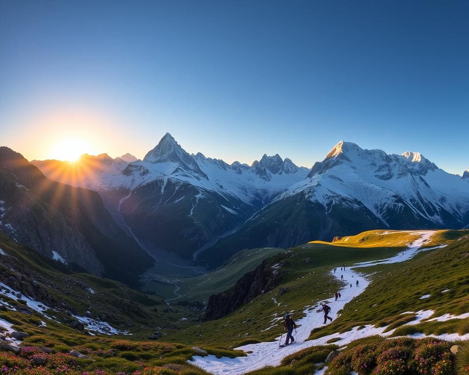 Bergen van de Alpen: adembenemende trektochten en skiavonturen