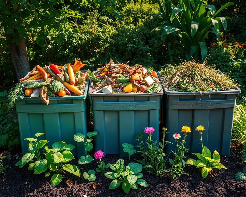 Compostbakken die Tuinafval omzetten in Voedzame Grond