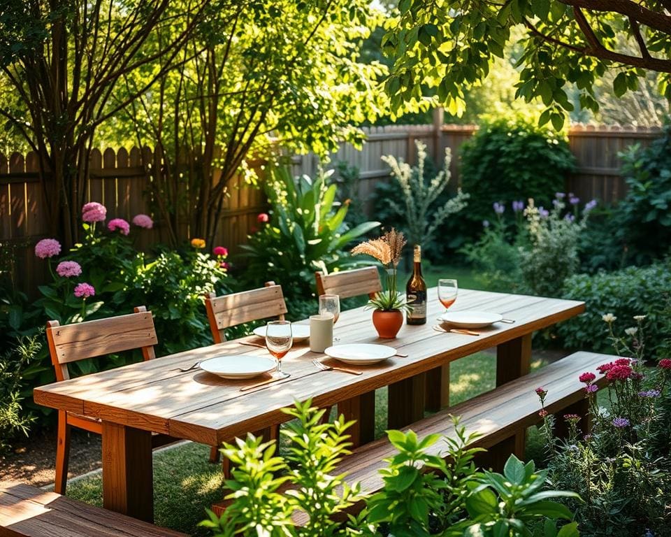 Duurzame buitentafels voor in de tuin