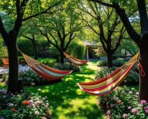 Hangmatten voor ontspannen momenten in de tuin