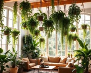 Hangplanten voor een groene en frisse woonkamer