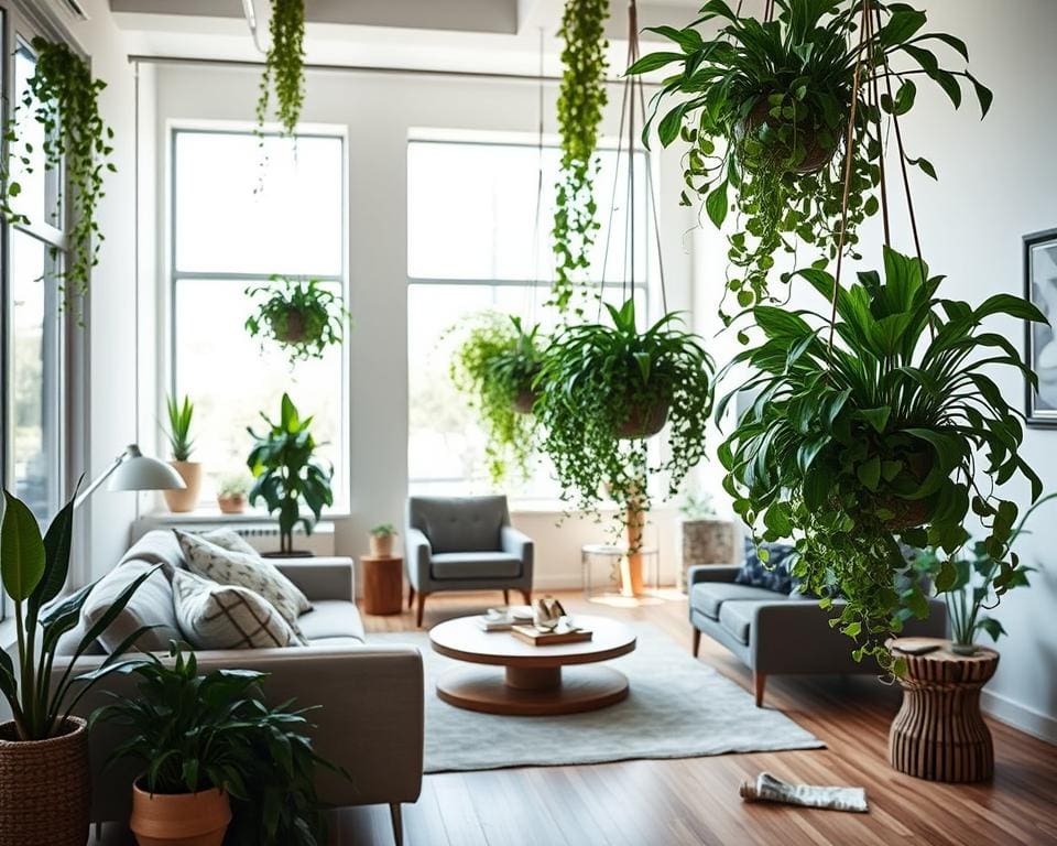 Tips voor hangplanten in de woonkamer