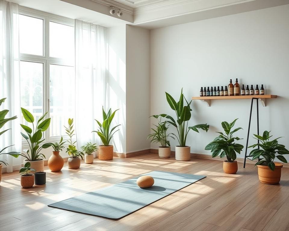 aromatherapie en yoga voor ontspanning