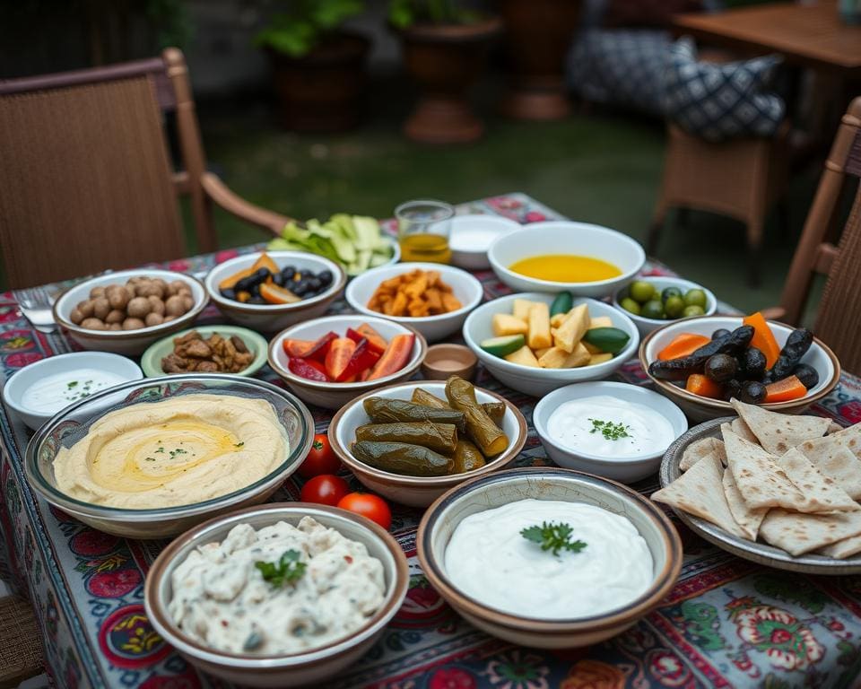 mezze gerechten in Turkse eetcultuur