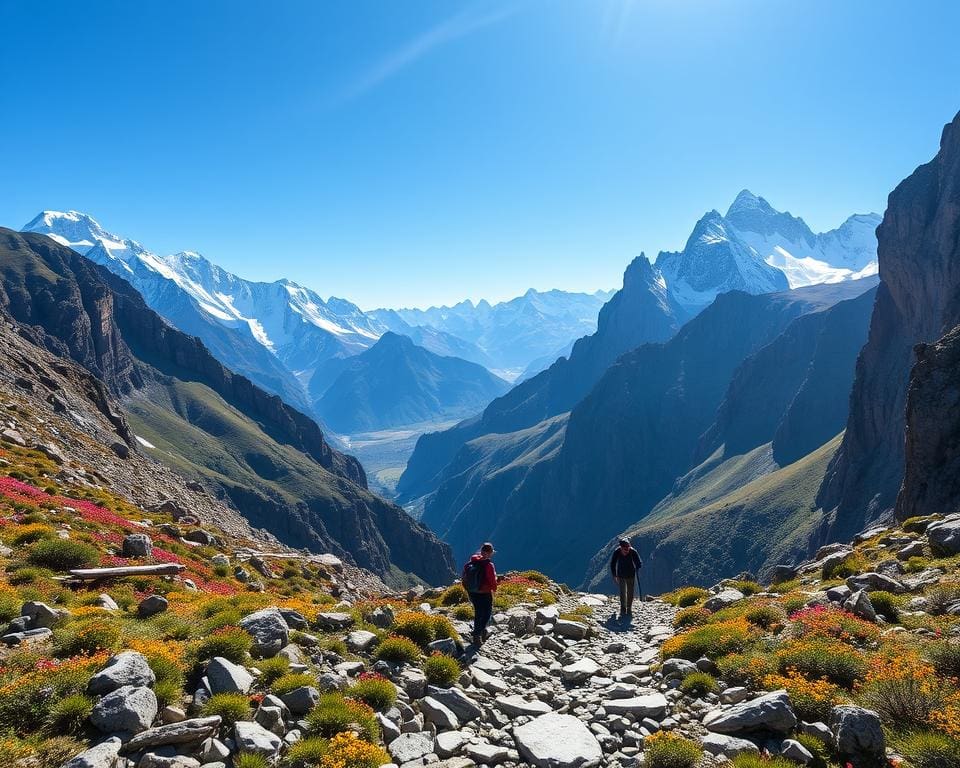 wandeltochten in het hooggebergte