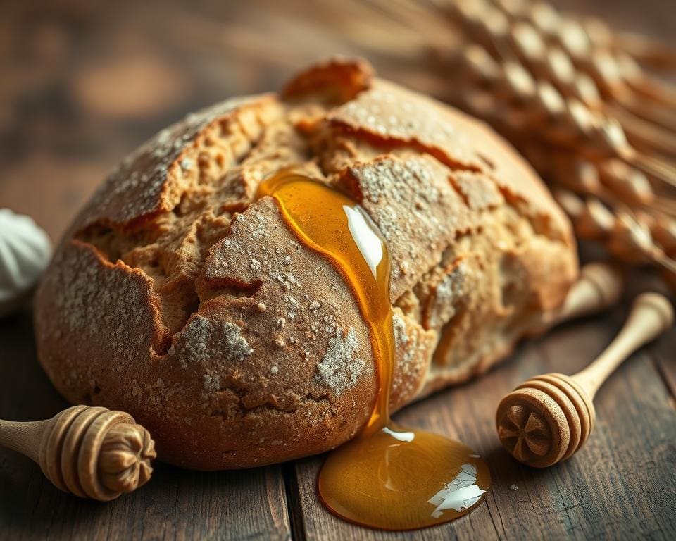 Ambachtelijk speltbrood met een vleugje honing