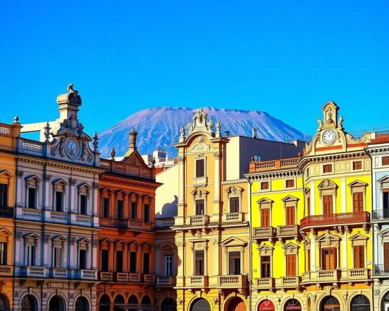 Catania: barokke gebouwen aan de voet van de Etna