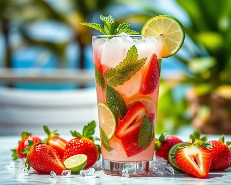 Frozen Strawberry Mojito: Fris en verfrissend