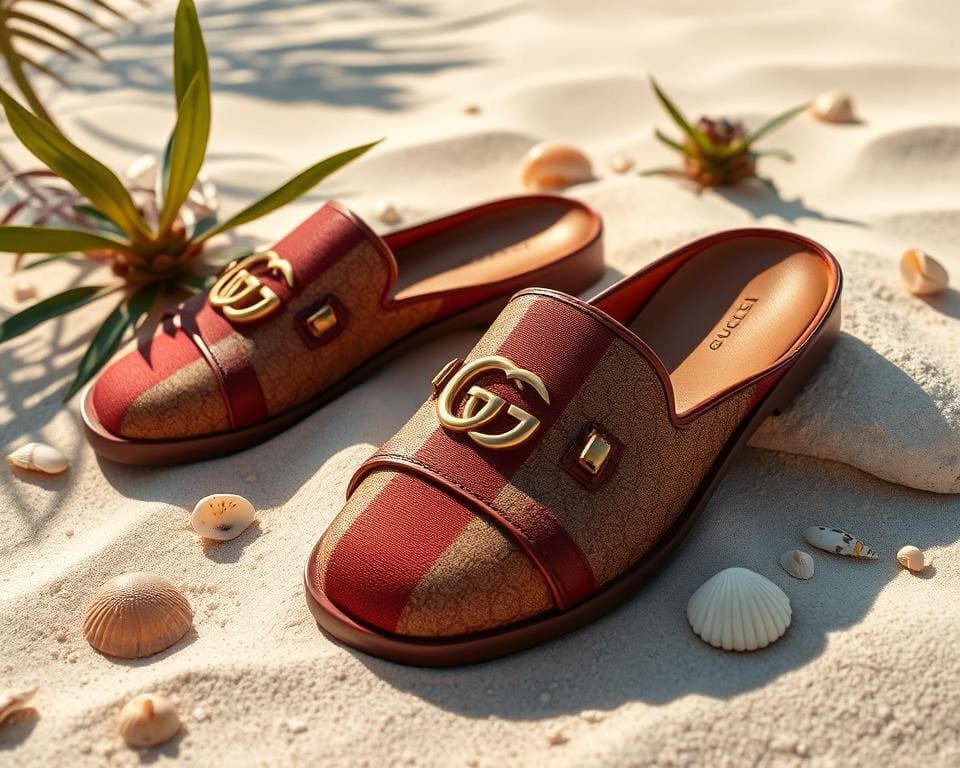 Gucci slippers: Voor een ontspannen en stijlvolle zomer