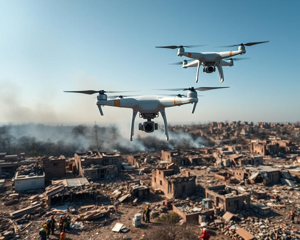 Hoe dragen drones bij aan rampenbestrijding?