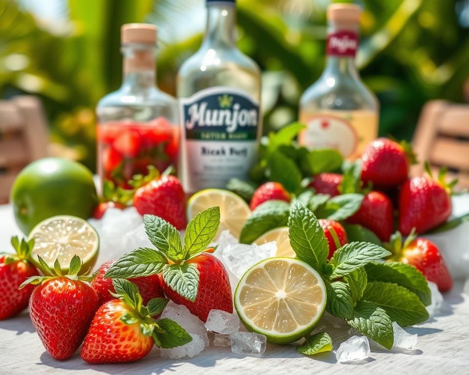 Ingrediënten Frozen Strawberry Mojito