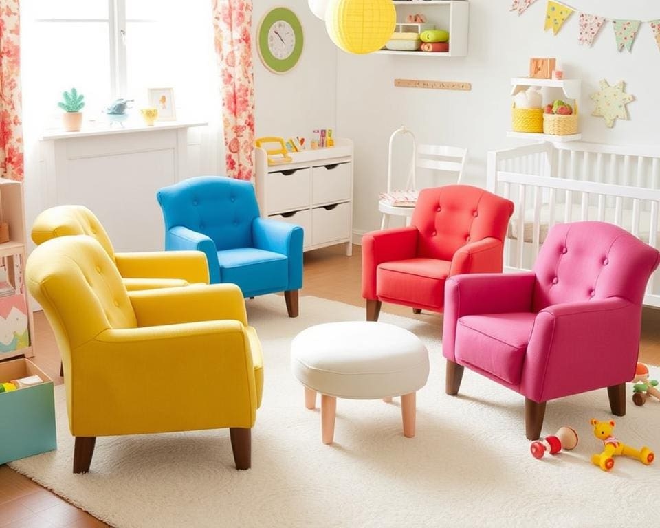 Kinderstoelen met een wasbare bekleding