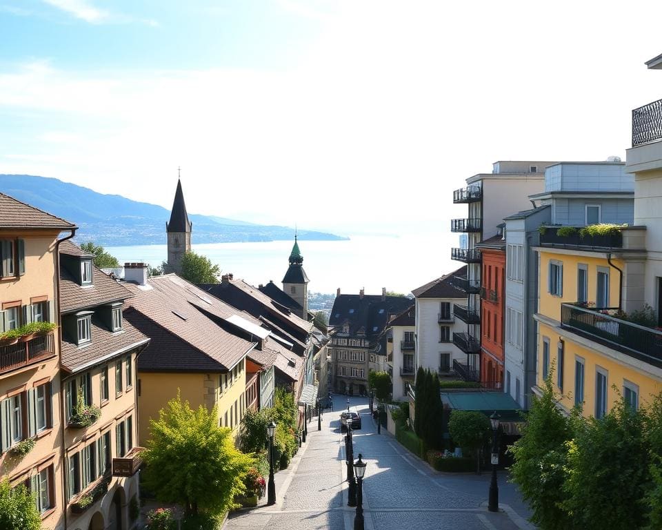 Lausanne historische stad moderne invloeden