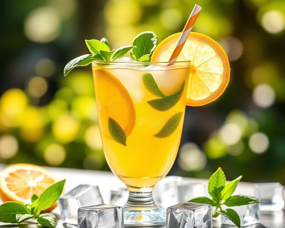 Lemon Basil Fizz: Een cocktail vol frisheid