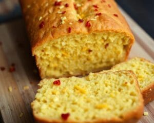 Maisbrood met een vleugje cheddar en chili