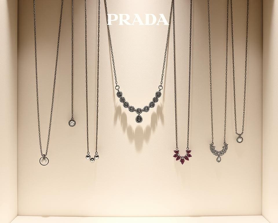 Prada kettingen: Subtiele accenten voor elke outfit