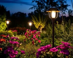 Zonnelampen voor milieuvriendelijke verlichting voor tuin