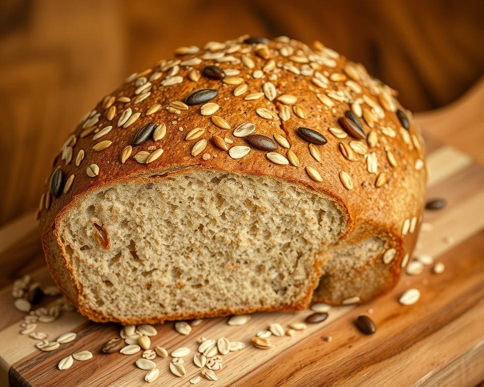 Zuurdesembrood met zonnebloempitten en havermout