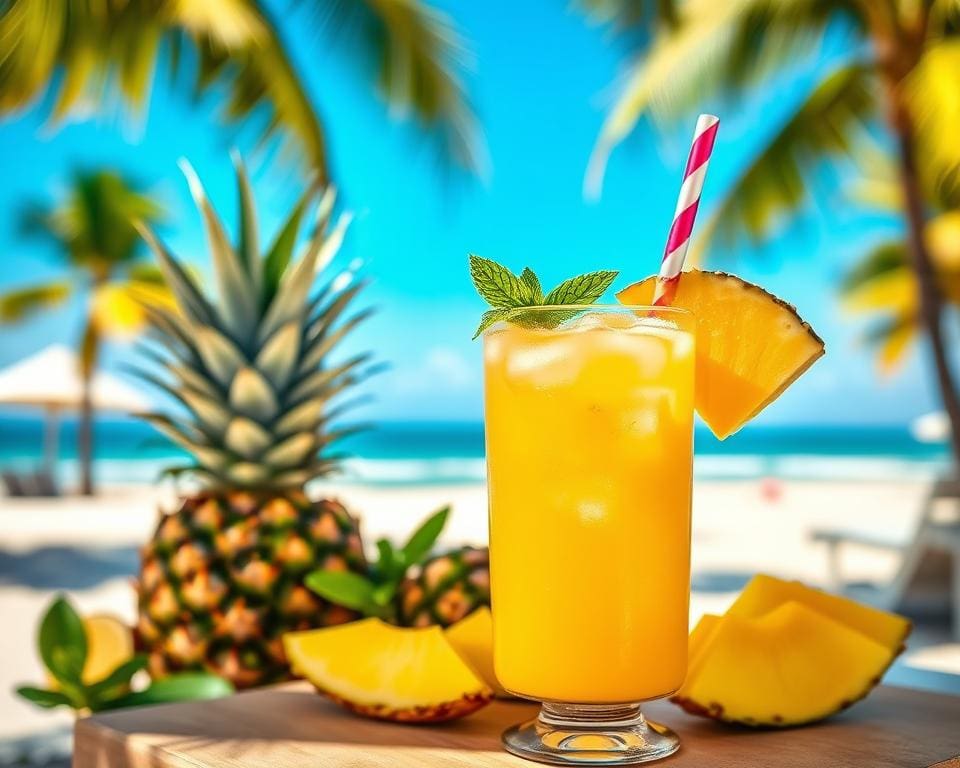 ananas-kokosmocktail voor zomerevenementen