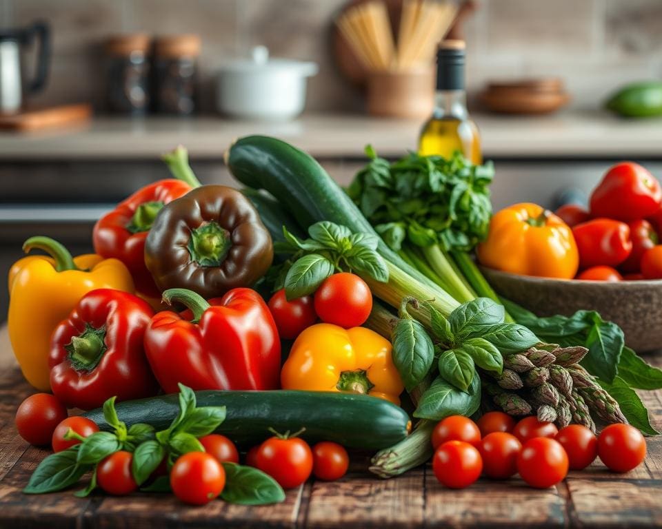 benodigdheden voor pasta primavera