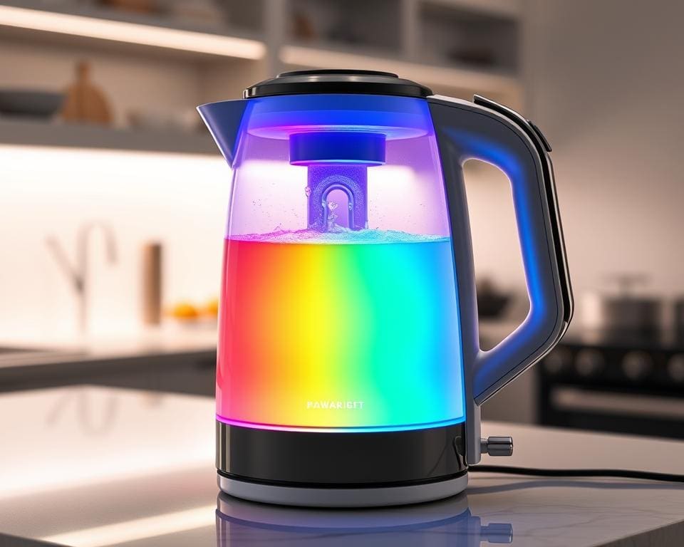 elektrische waterkoker design met LED-verlichting