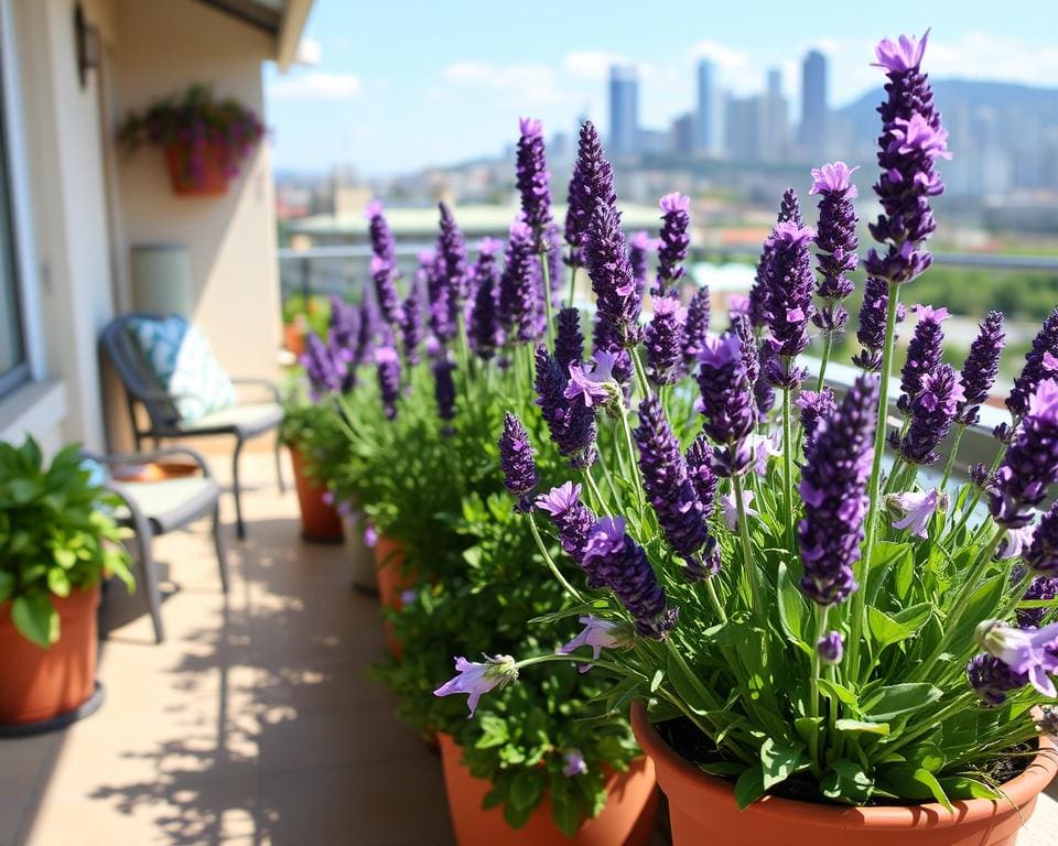 lavendel groeitips op balkon