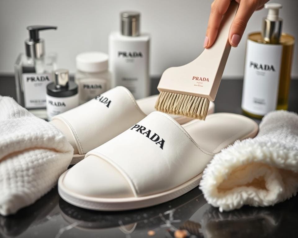 onderhoud van Prada slippers