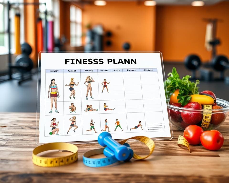 persoonlijk fitnessschema