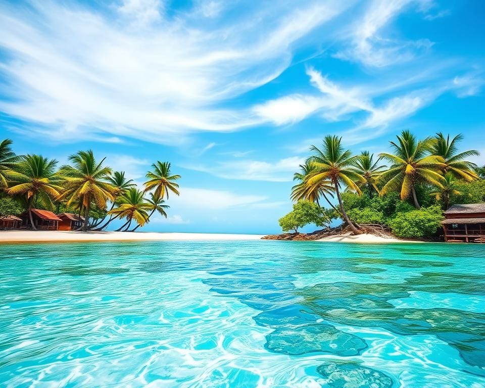tropisch paradijs van Zanzibar