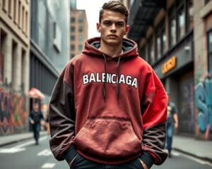 Balenciaga oversized hoodies: Gedurfde streetstyle voor elke dag