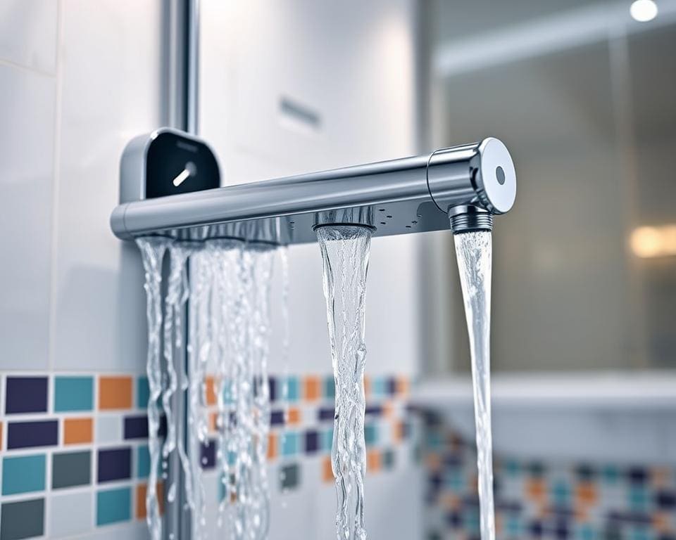 Elektrische douchekraan met warmteregeling