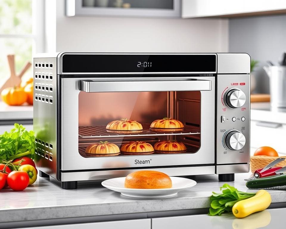 Elektrische minioven met stoomoptie