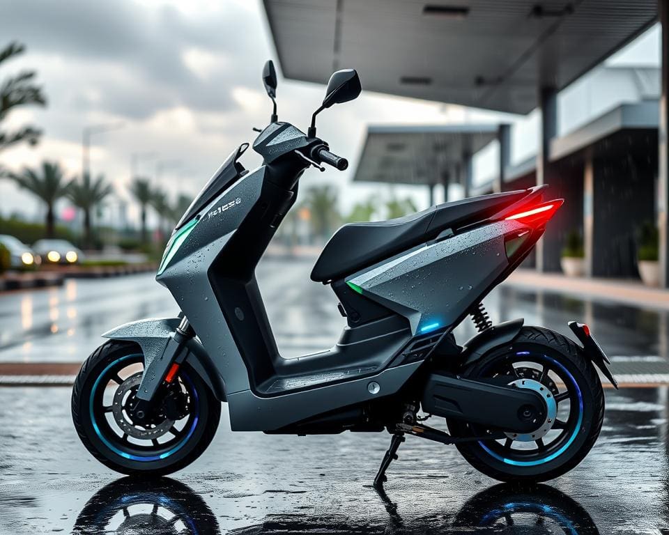 Elektrische scooters met regenbestendige ontwerpen