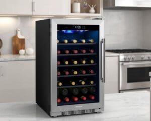 Elektrische wijnkoeler met temperatuurregeling