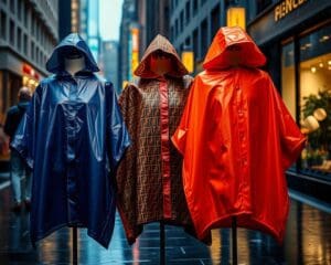 Fendi regenponcho’s: Modieuze bescherming tegen regen