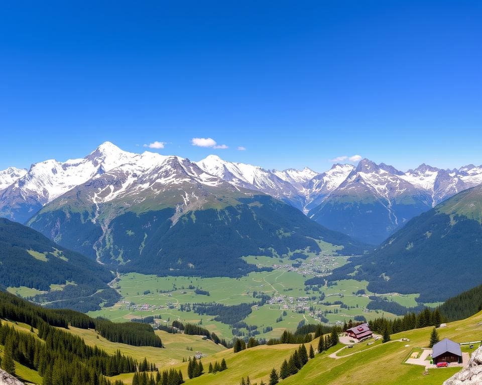 Grindelwald met panoramisch uitzicht en Zwitserse afdalingen