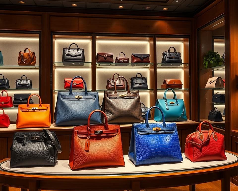 Hermès leren handtassen: Functioneel en elegant