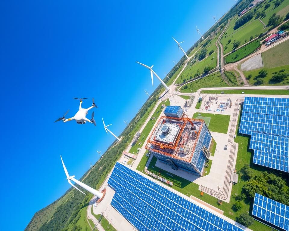 Hoe helpen drones bij de inspectie van energiecentrales?