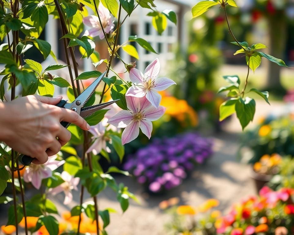 Hoe snoei je een clematis voor optimale groei?