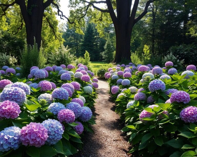 Hoe verzorg je hortensia's in de schaduw?