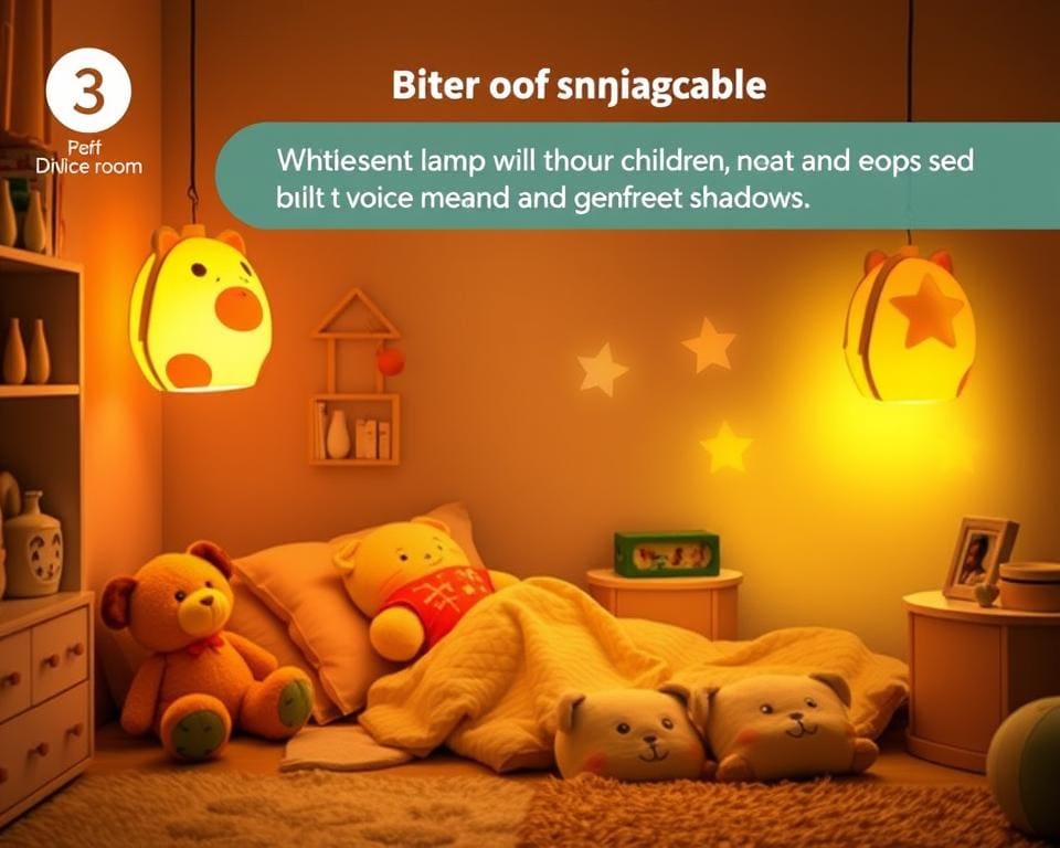 Kinderlampen met een ingebouwde stemgestuurde bediening