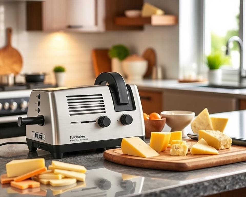 Koken met een elektrische kaasschaaf