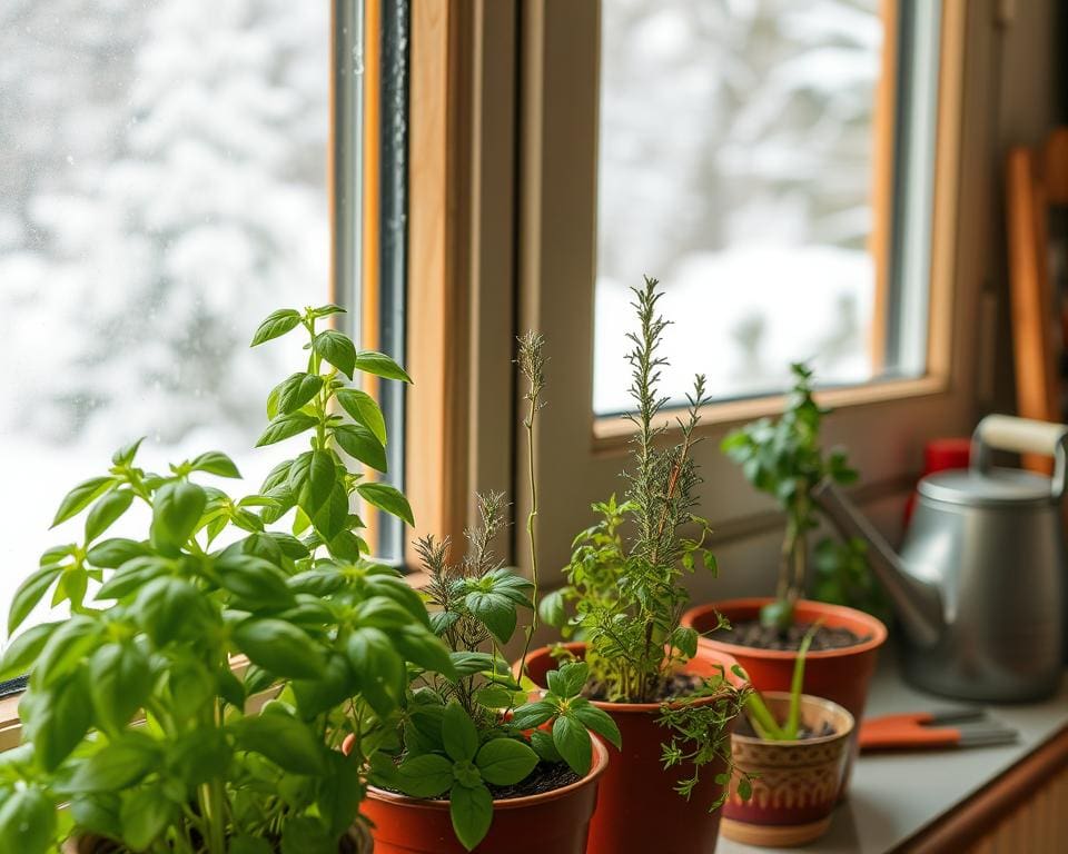 Kun je kruiden kweken in de winter?