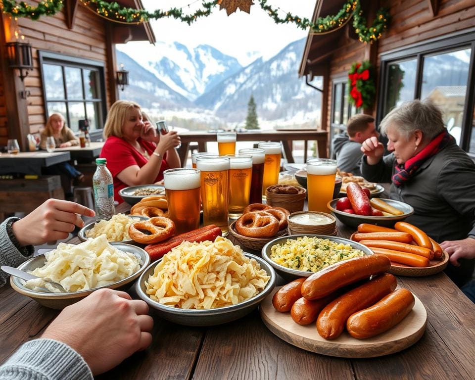 Lokale gerechten en Beierse bieren in Garmisch