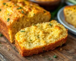 Maisbrood met een vleugje cheddar en kruiden