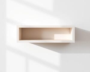 Moderne wandplank in minimalistische stijl