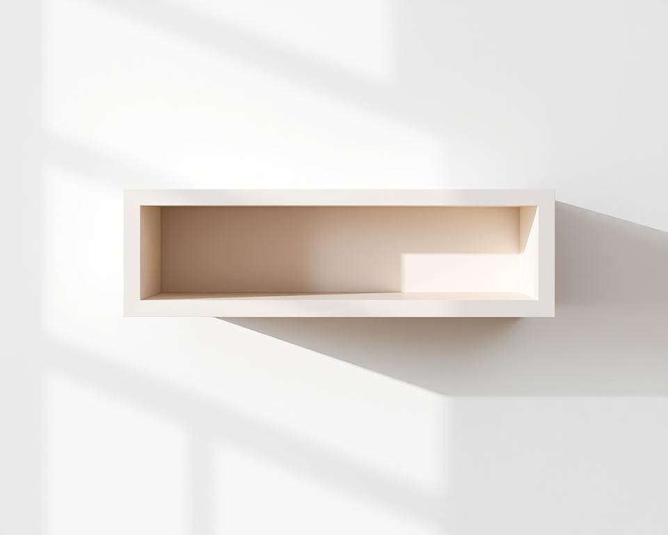Moderne wandplank in minimalistische stijl