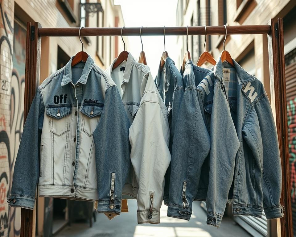 Off-White denim jackets: Streetwear met een vintage twist