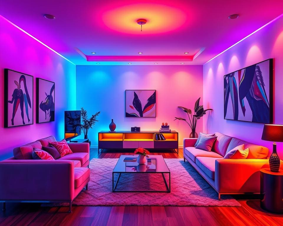 RGB-kleurinstellingen in slimme verlichting
